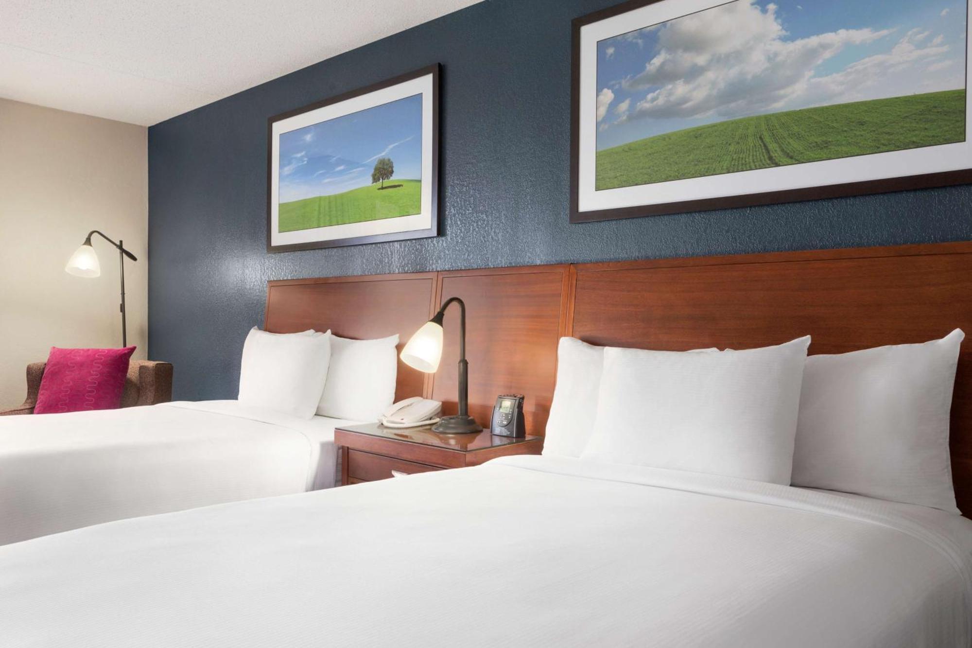 Double Room with Two Double Beds and Shower - Mobility Access/Non-Smoking