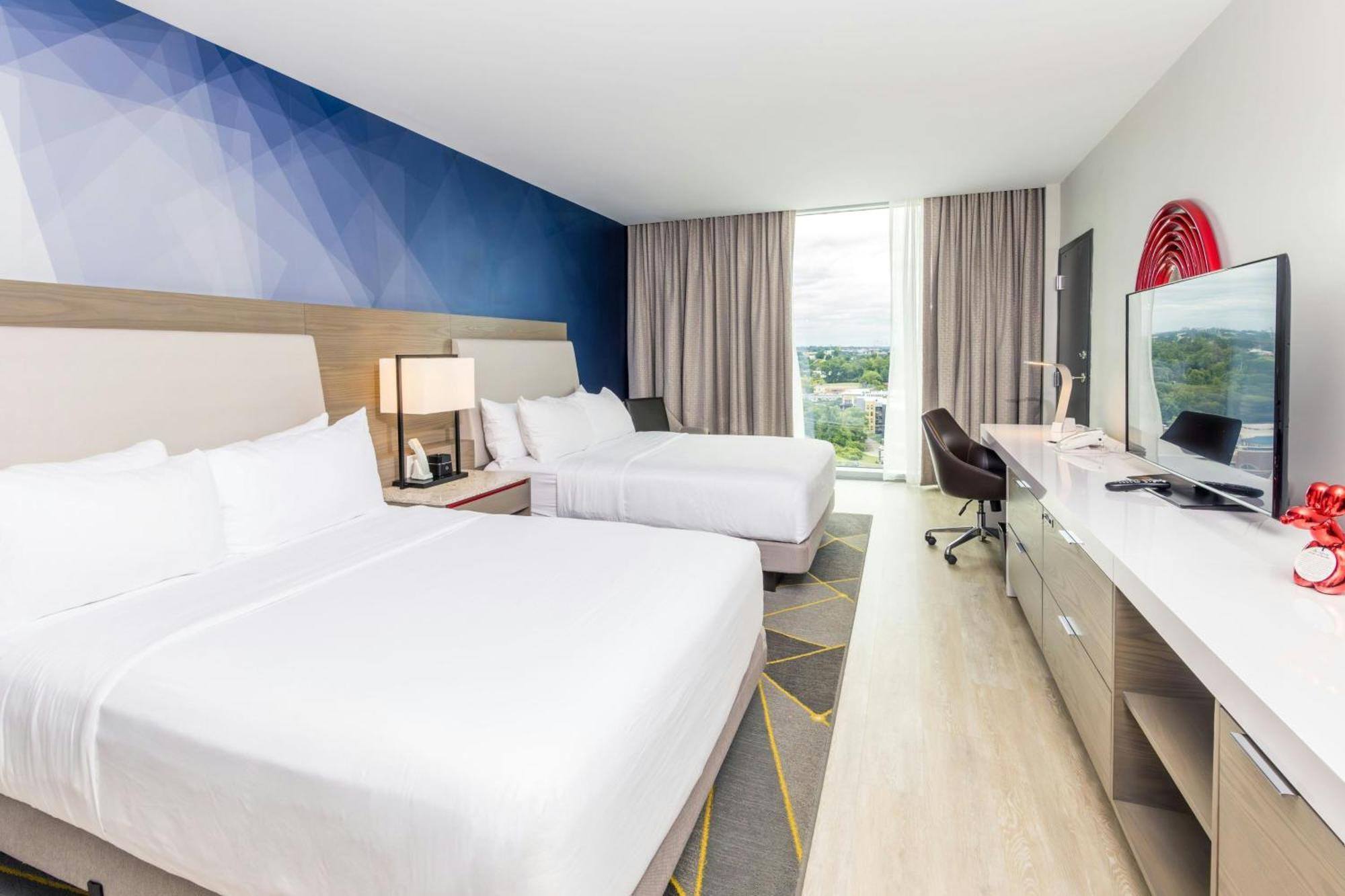 Queen Room with Two Queen Beds and City View - Mobility and Hearing Accessible