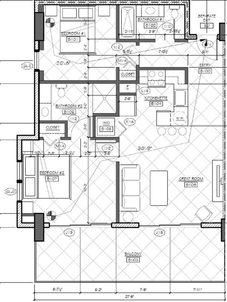 Two Bedroom Two Bath Suite Partial View,1276510843:JPEG