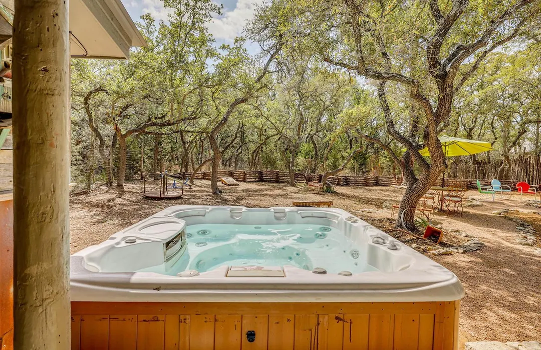 Hot Tub & Yard! 'Inn The Woods' Wimberley Cabin-1