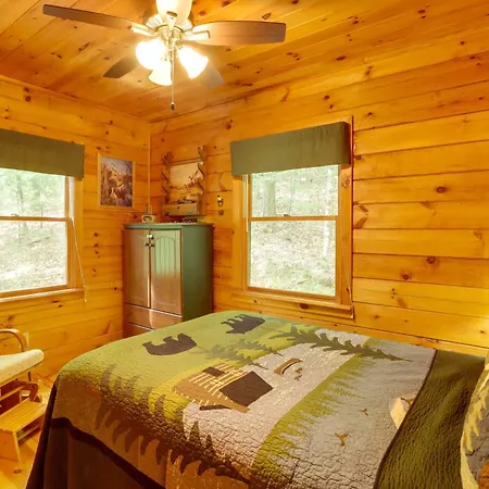 Hot Tub And Fire Pit Cozy Cabin In Cherry Log!-3